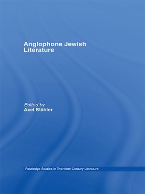cover image of Anglophone Jewish Literature